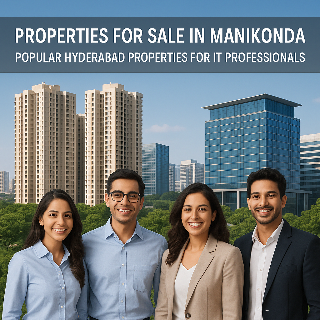 Properties for Sale in Manikonda – Popular Hyderabad Properties for IT Professionals