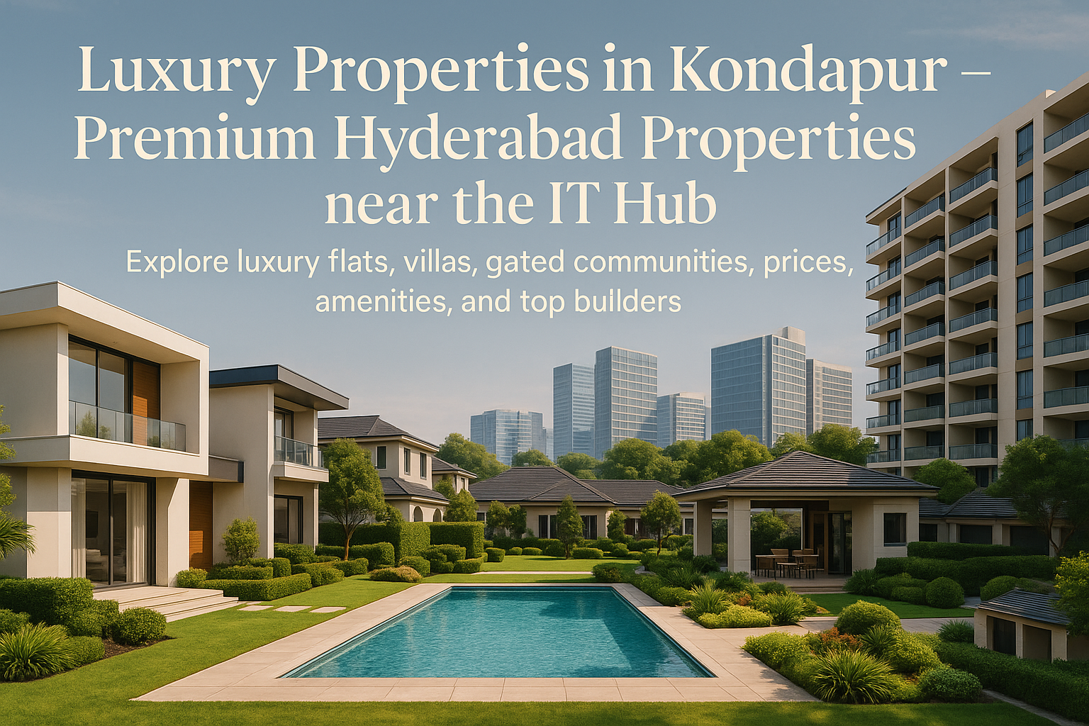 Luxury Properties in Kondapur – Premium Hyderabad Properties near the IT Hub