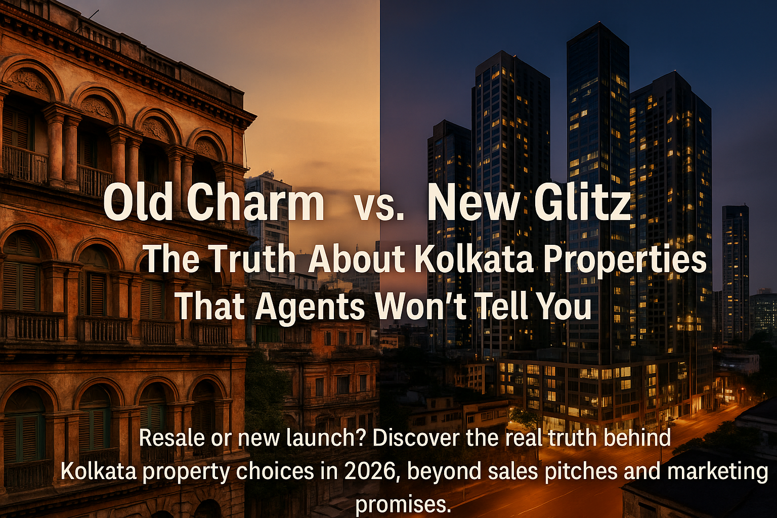 Old Charm vs. New Glitz: The Truth About Kolkata Properties That Agents Won't Tell You