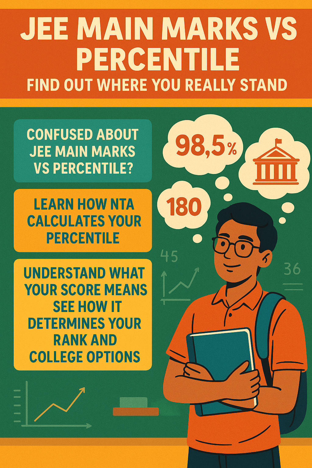 JEE Main Marks vs Percentile – Find Out Where You Really Stand