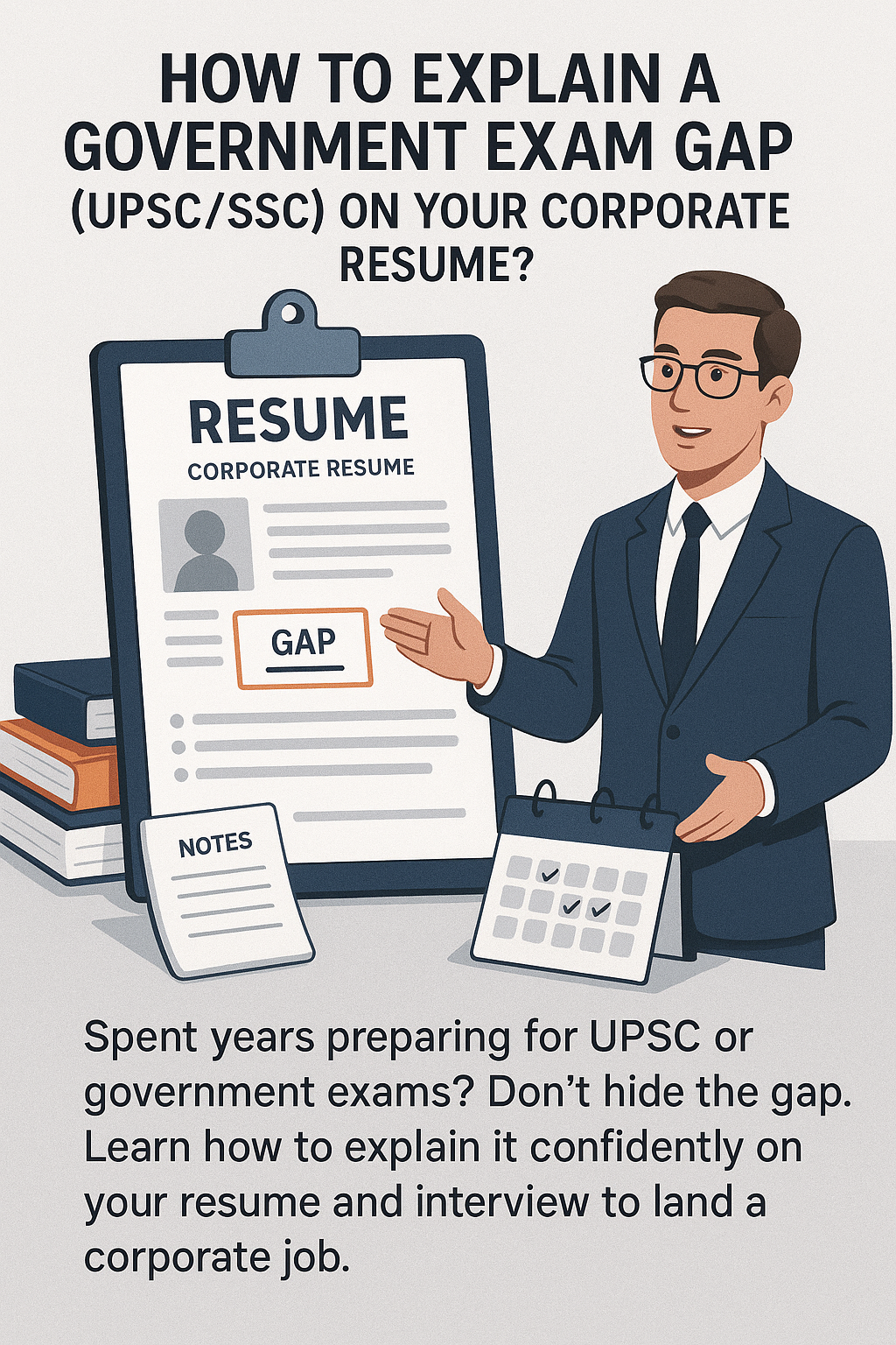 How to Explain a 'Government Exam' Gap (UPSC/SSC) on Your Corporate Resume?