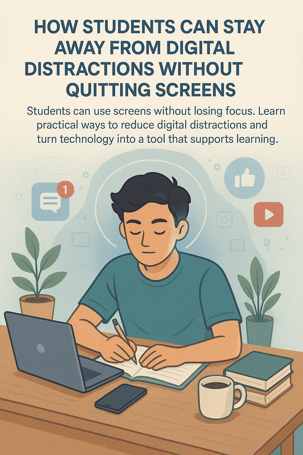 How Students Can Stay Away From Digital Distractions Without Quitting Screens