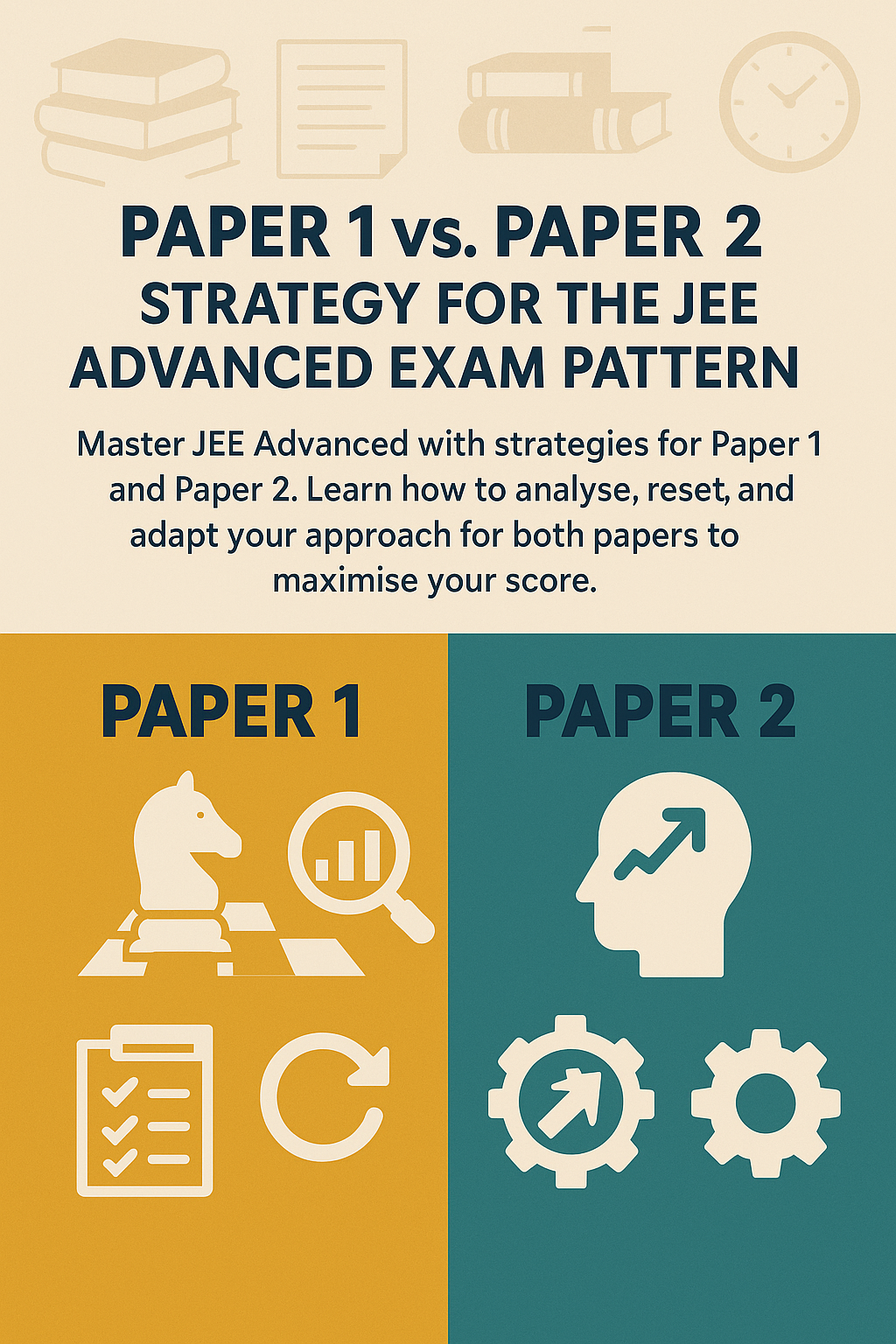 Paper 1 vs. Paper 2 Strategy for the JEE Advanced Exam Pattern