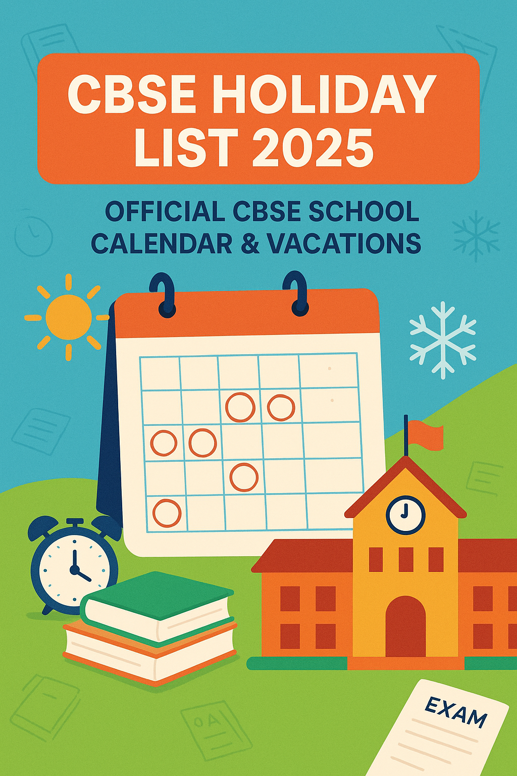 CBSE Holiday List 2025: Official CBSE School Calendar & Vacations