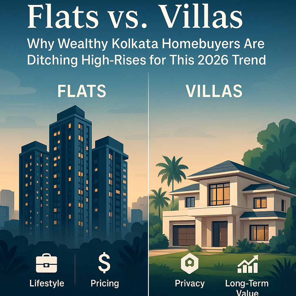 Flats vs. Villas: Why Wealthy Kolkata Homebuyers Are Ditching High-Rises for This 2026 Trend
