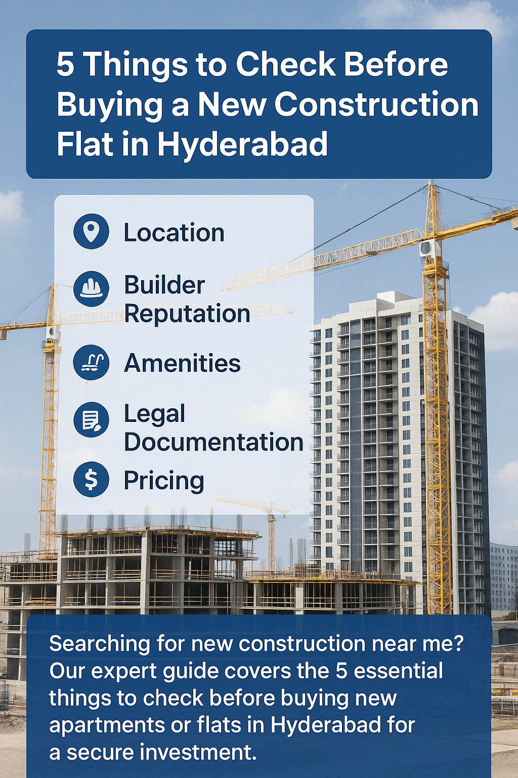 5 Things to Check Before Buying a New Construction Flat in Hyderabad