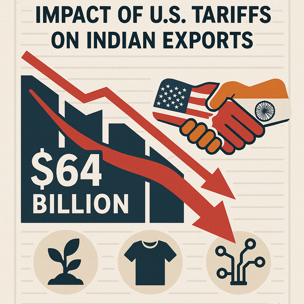 India Assesses Impact of Trump's Tariffs on $64 Billion in US Exports
