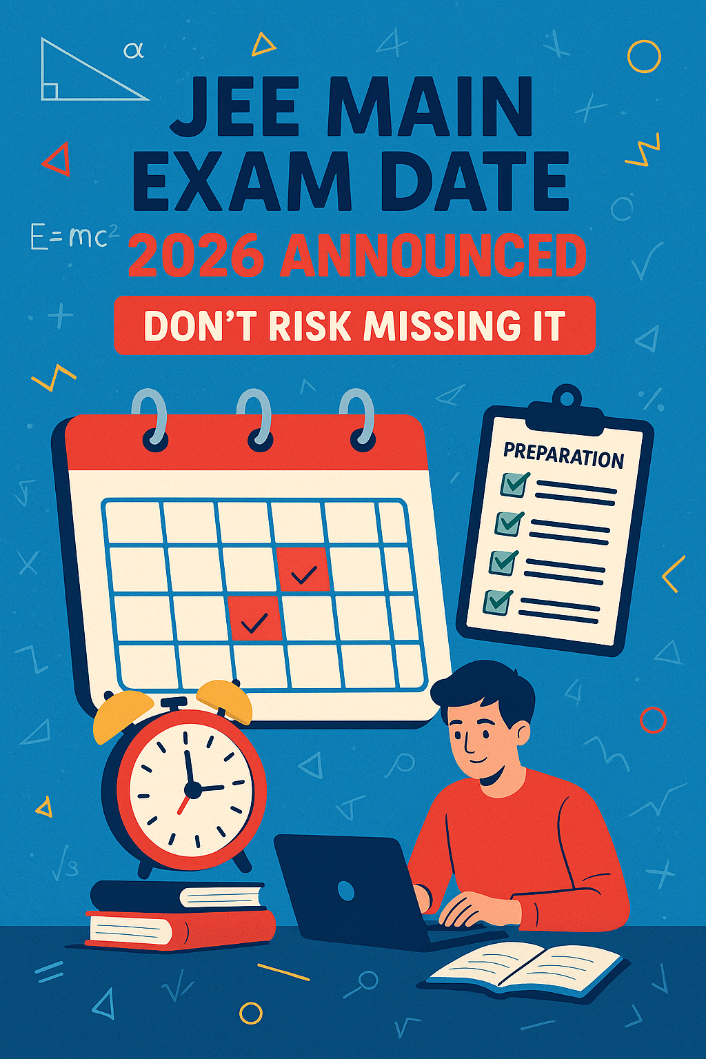 JEE Main Exam Date 2026 Announced – Don’t Risk Missing It