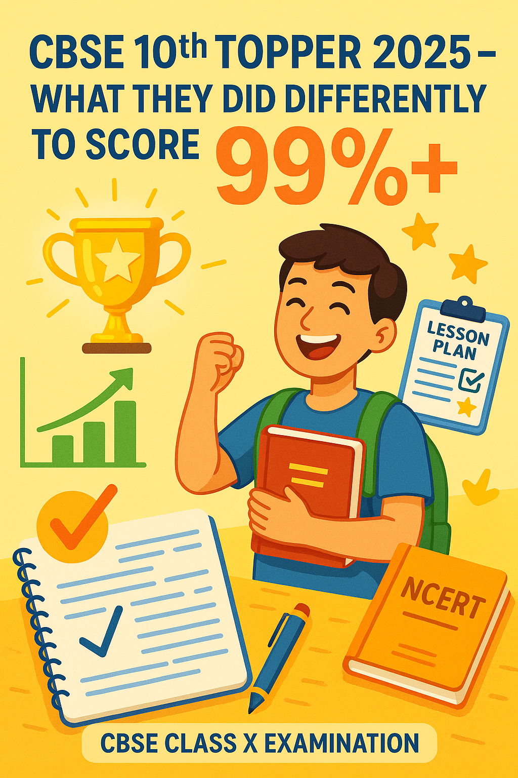 CBSE 10th Topper 2025 – What They Did Differently to Score 99%+