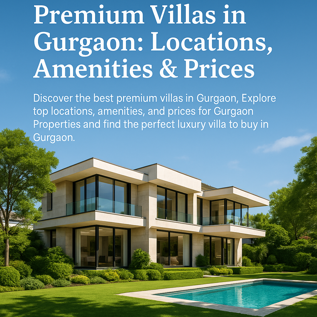 Premium Villas in Gurgaon: Locations, Amenities & Prices