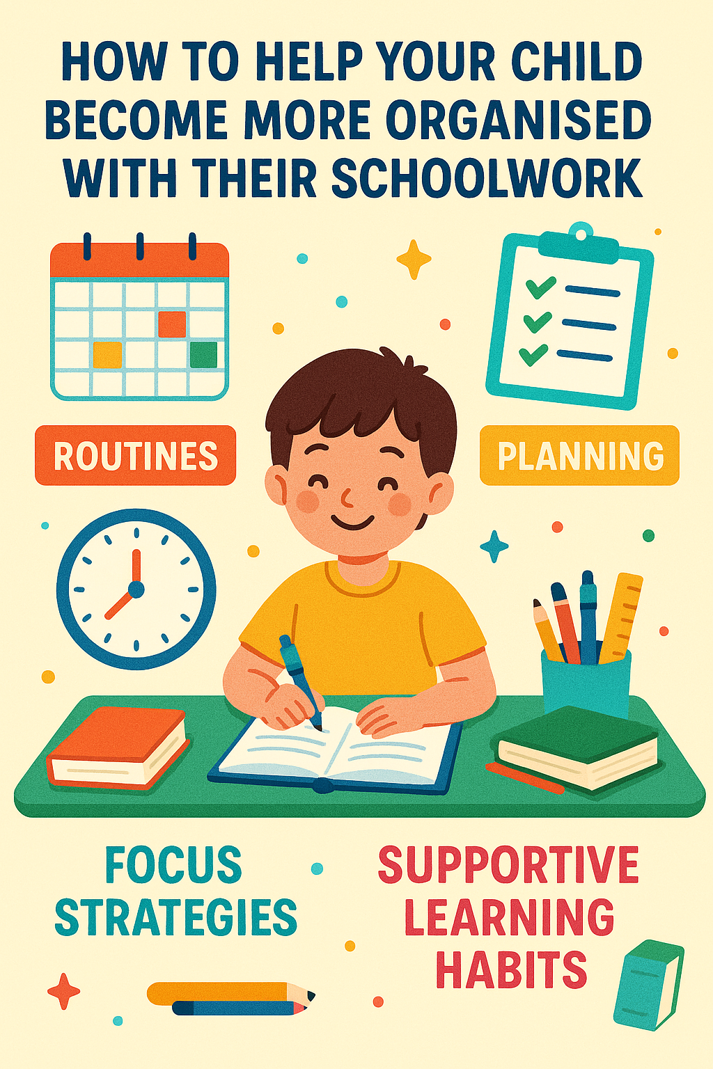 How to Help Your Child Become More Organised With Their Schoolwork