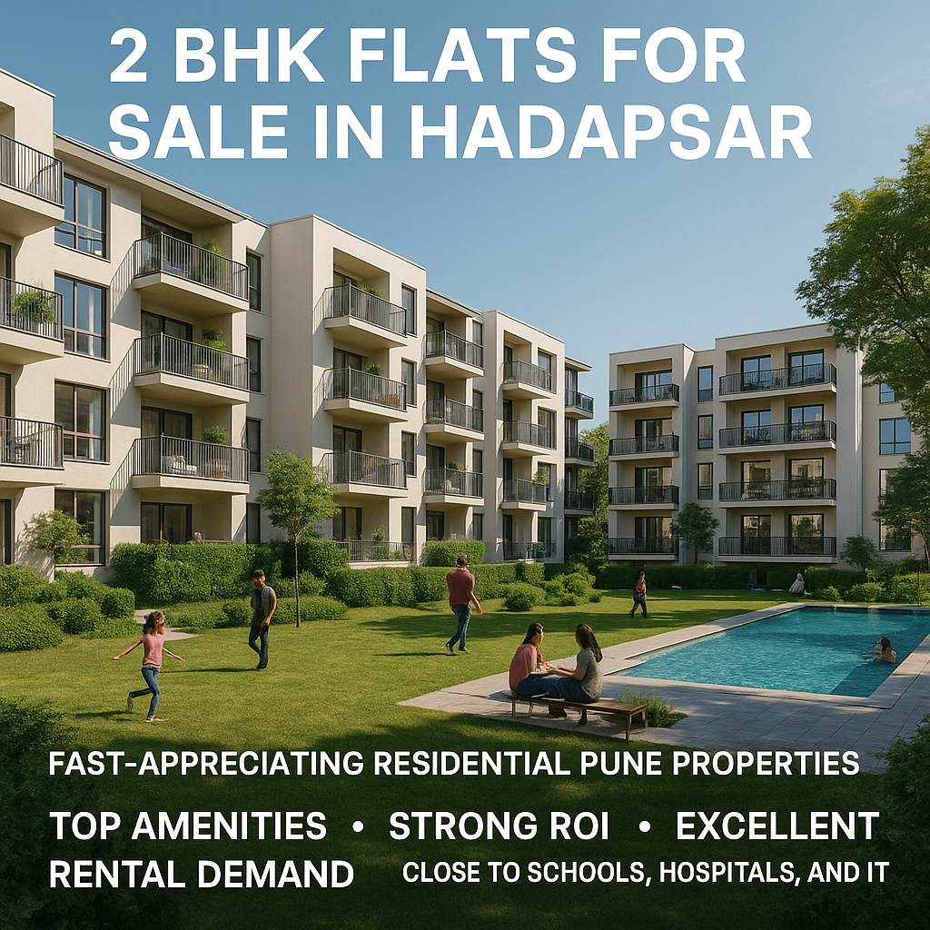 2 BHK flats for sale in Hadapsar – Fast-Appreciating Residential Pune Properties 