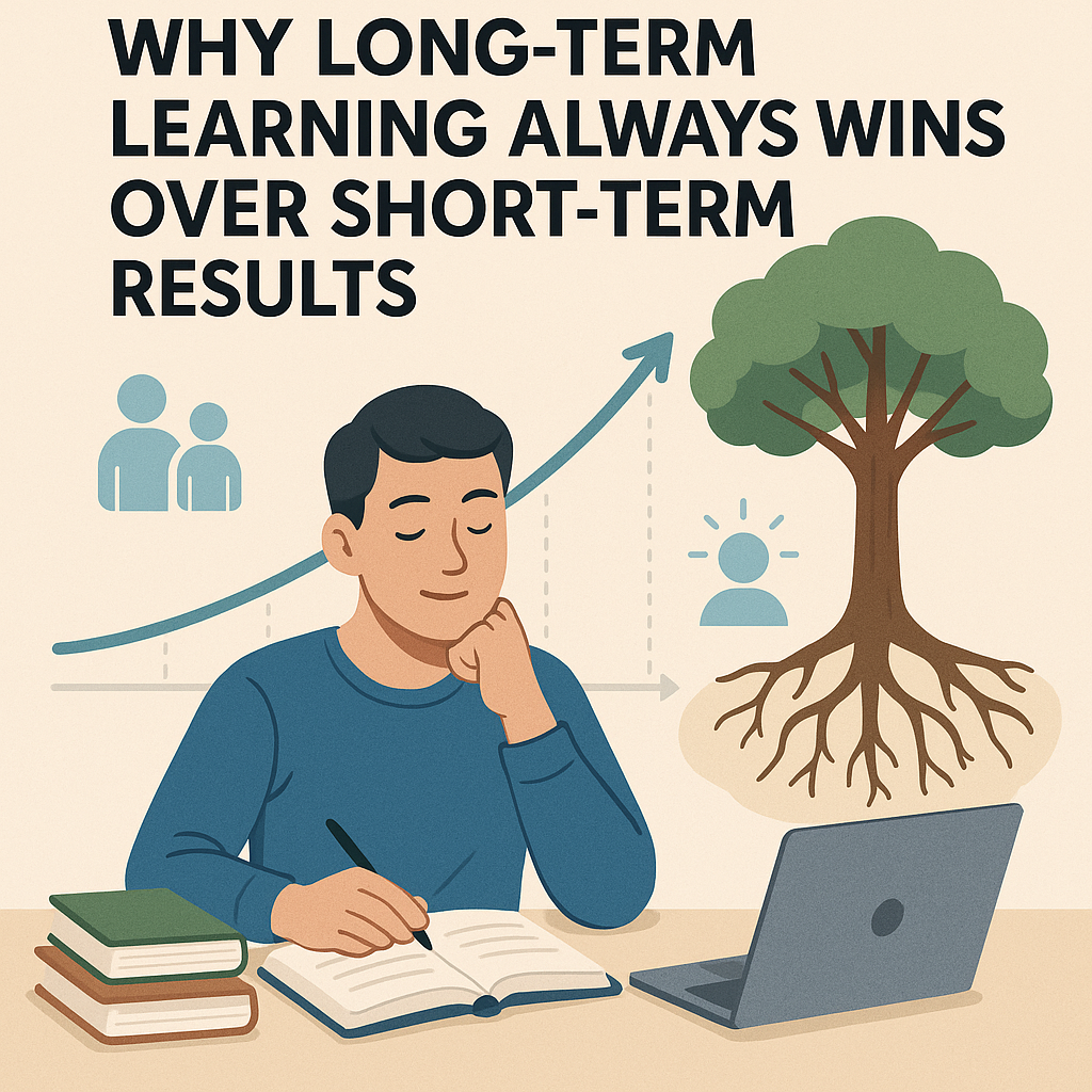 Why Long-Term Learning Always Wins Over Short-Term Results