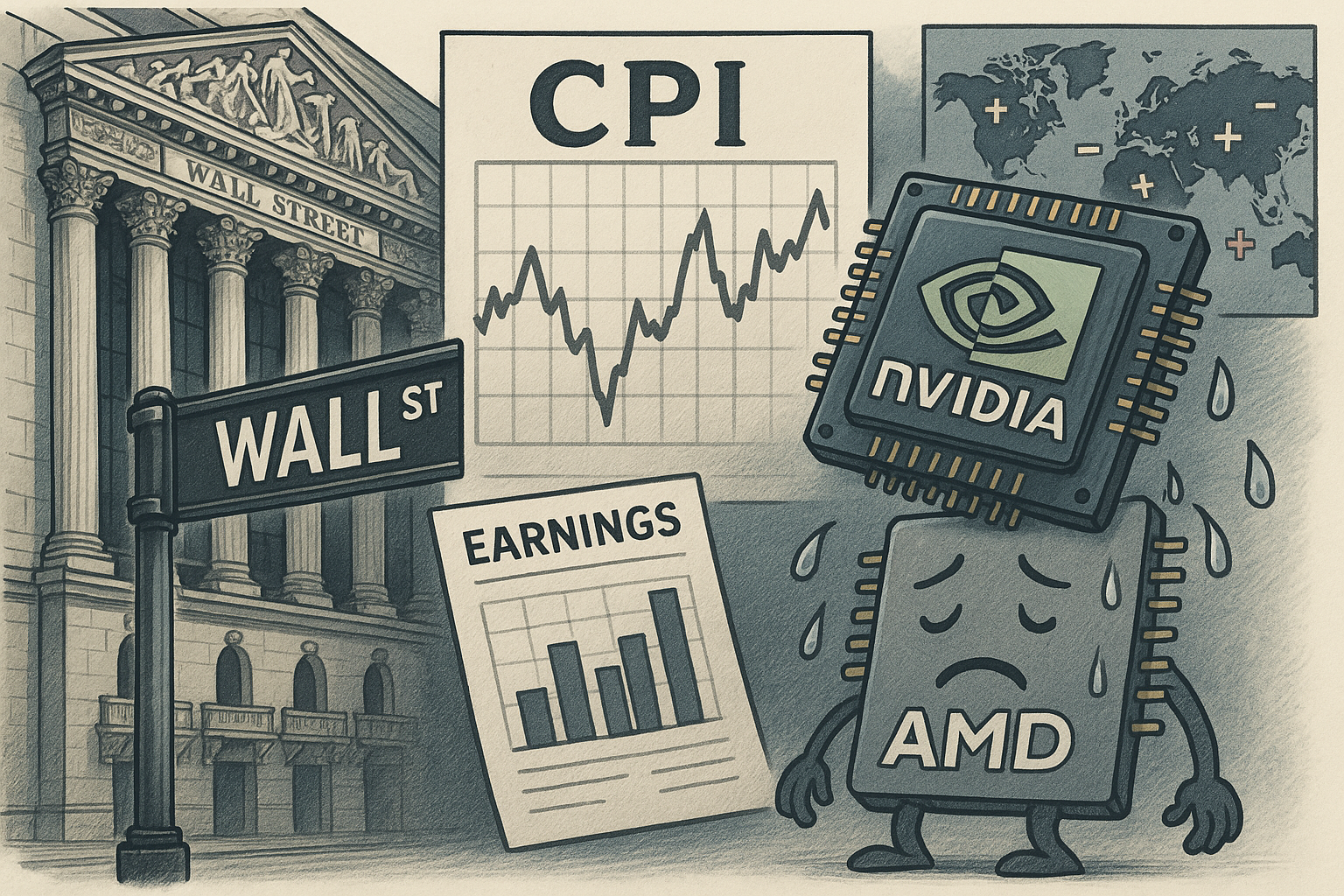 Wall Street Eyes Inflation as China Deal Pressures Chip Stocks like Nvidia, AMD

