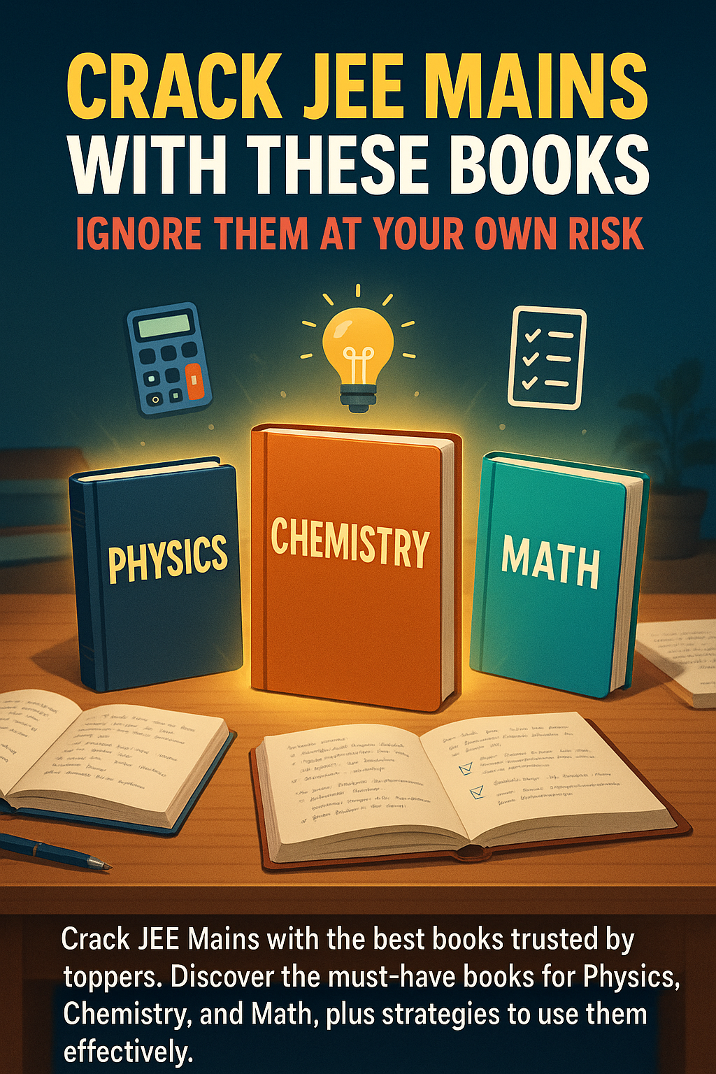 Crack JEE Mains with These Books – Ignore Them at Your Own Risk