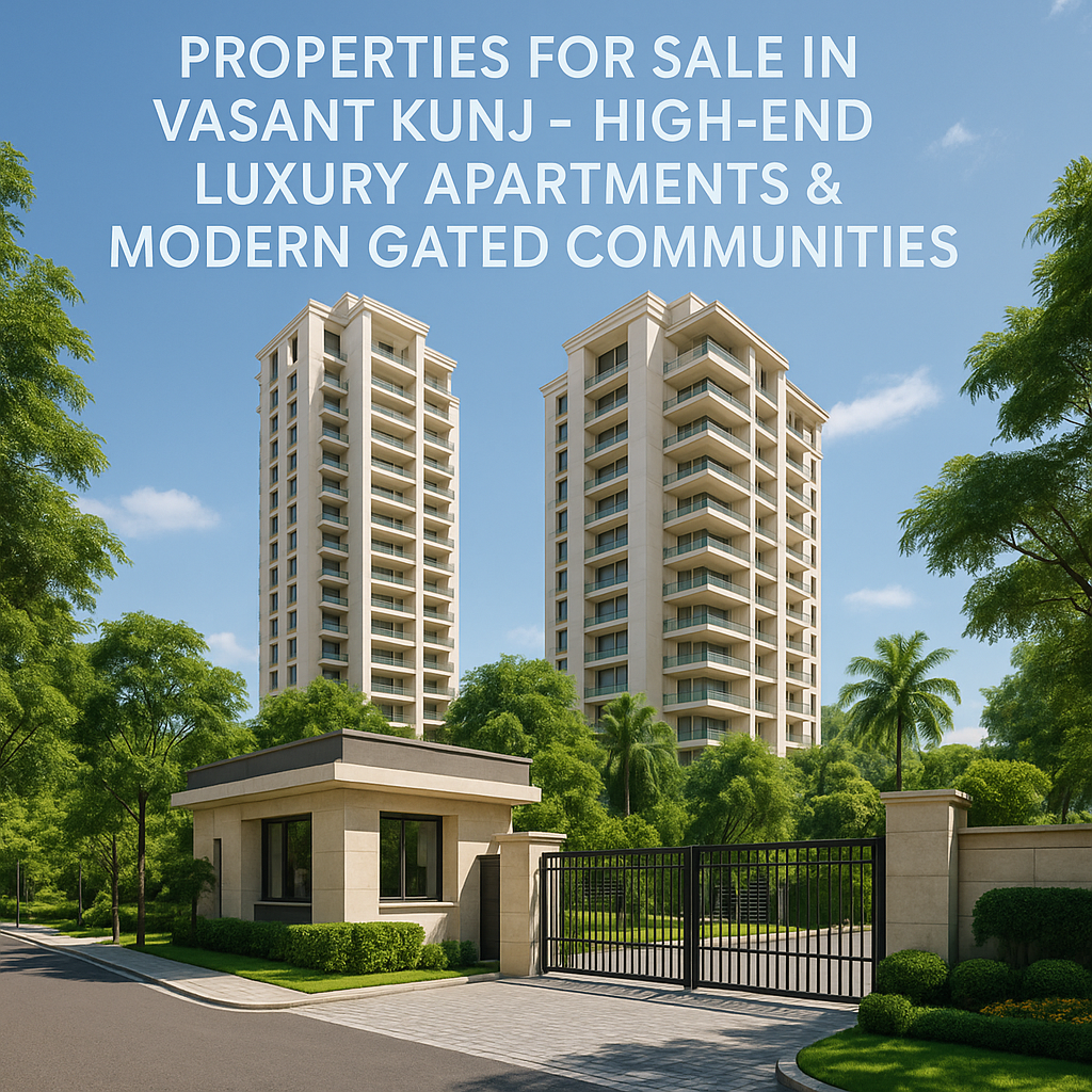 Properties for Sale in Vasant Kunj – High-End Luxury Apartments & Modern Gated Communities