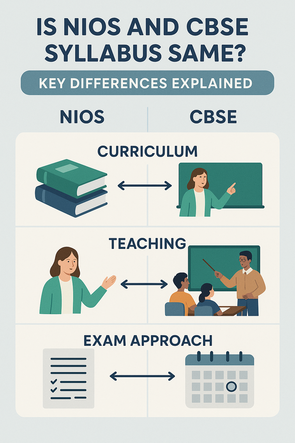 Is NIOS and CBSE Syllabus Same? Key Differences Explained