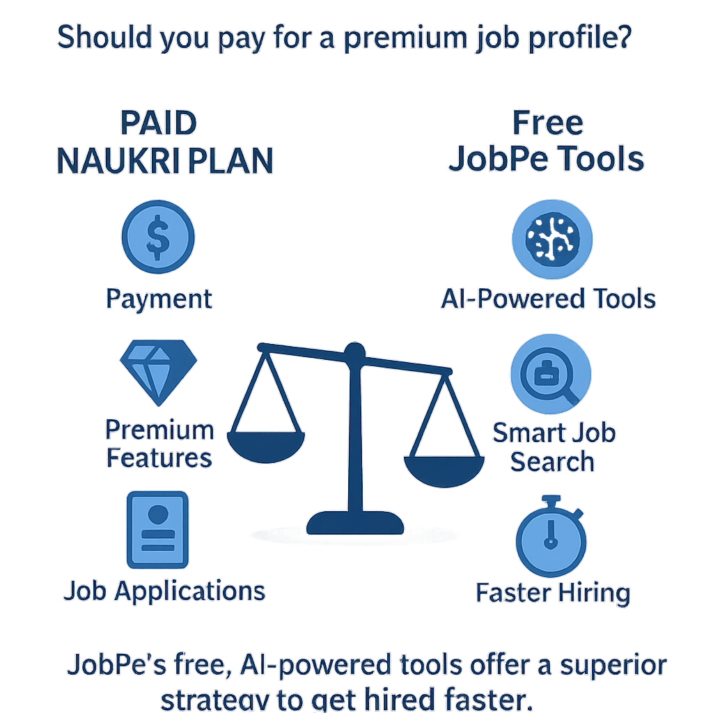 Paid Naukri Plan vs. Free JobPe Tools: The Smarter Way to Get Hired 