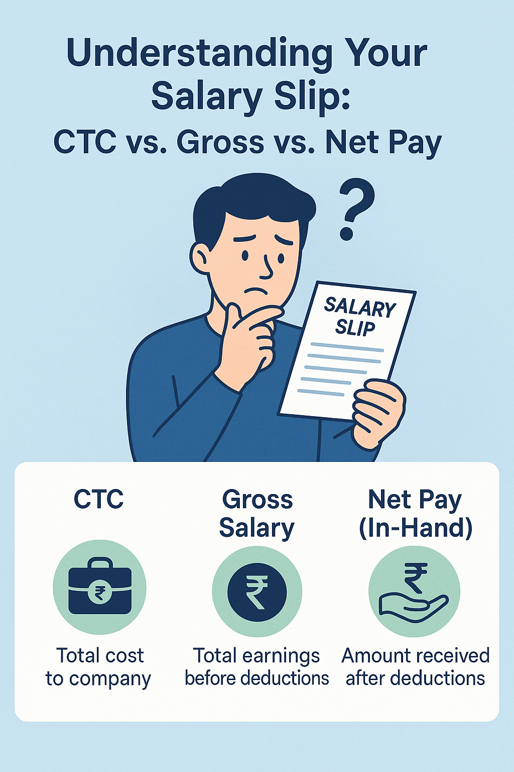 Understanding Your Salary Slip: CTC vs. Gross vs. Net Pay