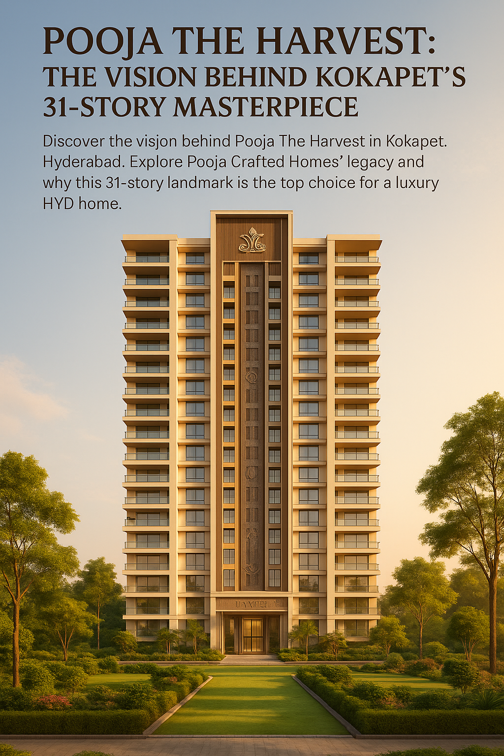Pooja The Harvest: The Vision Behind Kokapet’s 31-Story Masterpiece