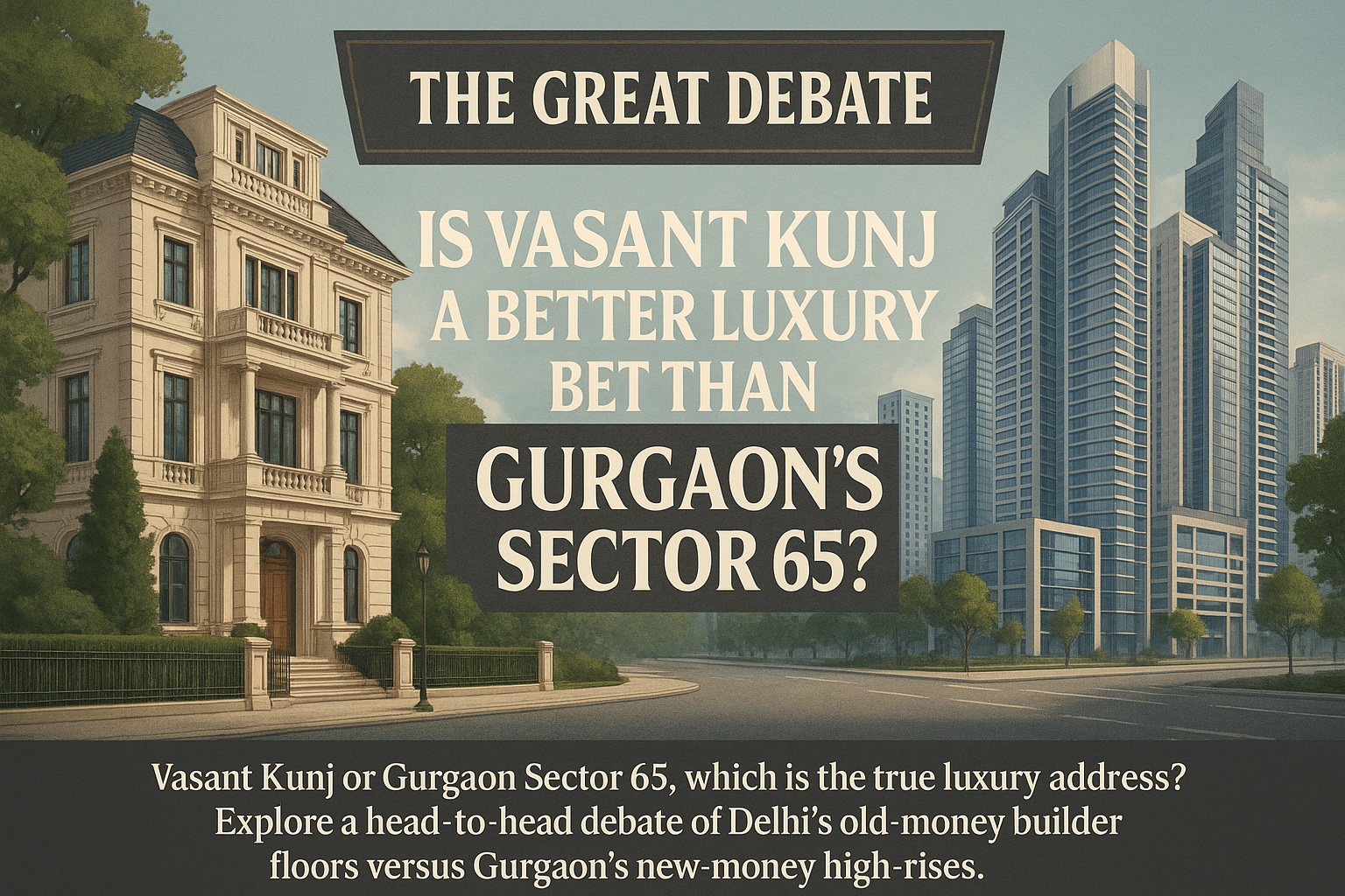 The Great Debate: Is Vasant Kunj a Better Luxury Bet Than Gurgaon's Sector 65?