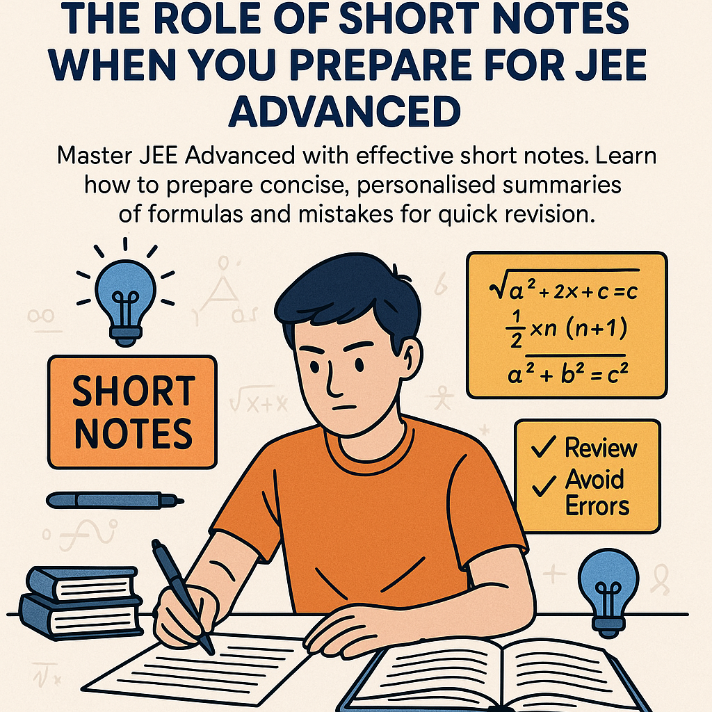 The Role of Short Notes When You Prepare for JEE Advanced