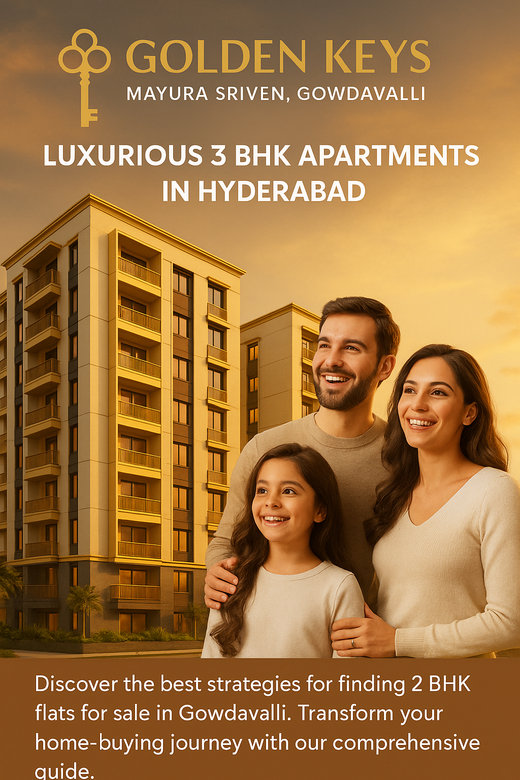 Golden Keys Mayura Sriven, Gowdavalli: Luxurious 3 BHK  Apartments in Hyderabad