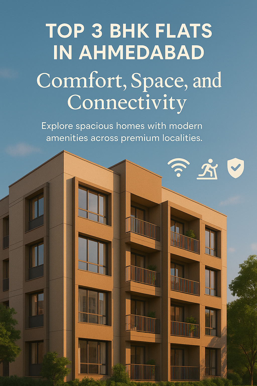 Top 3 BHK Flats in Ahmedabad: Comfort, Space, and Connectivity
