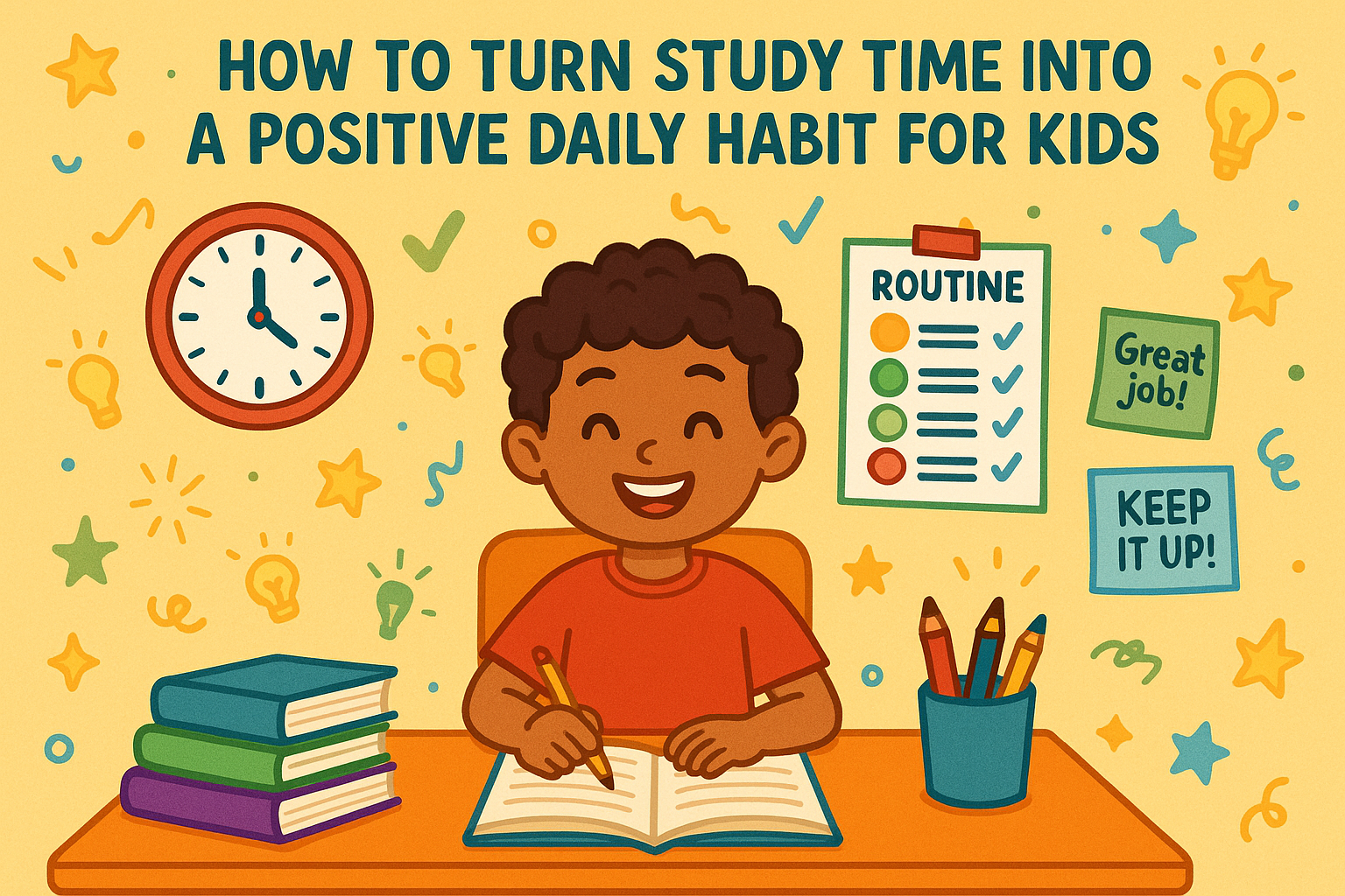 How to Turn Study Time Into a Positive Daily Habit for Kids