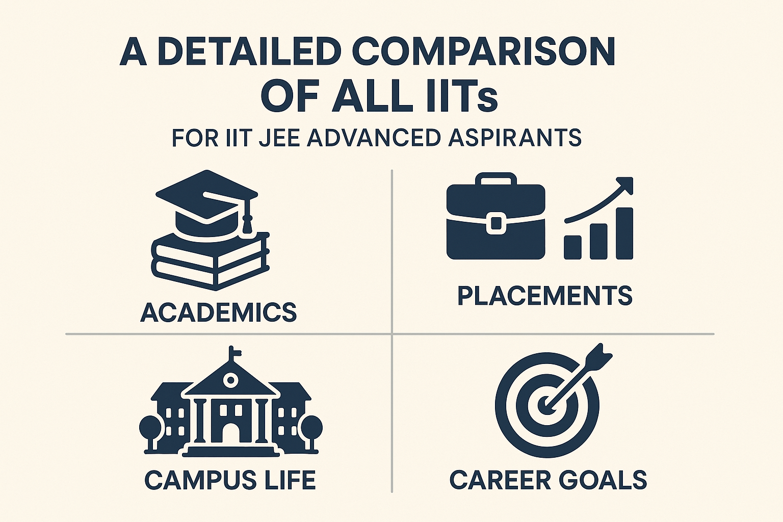 A Detailed Comparison of All IITs for IIT JEE Advanced Aspirants