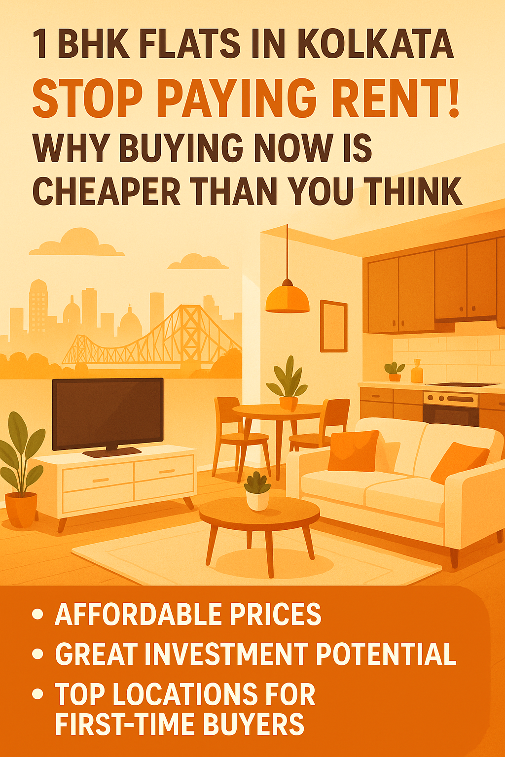 1 BHK Flats in Kolkata: Stop Paying Rent! Why Buying Now is Cheaper Than You Think