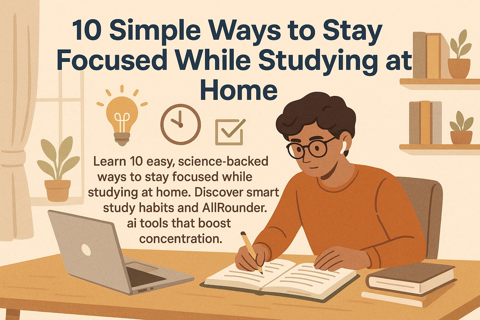 10 Simple Ways to Stay Focused While Studying at Home