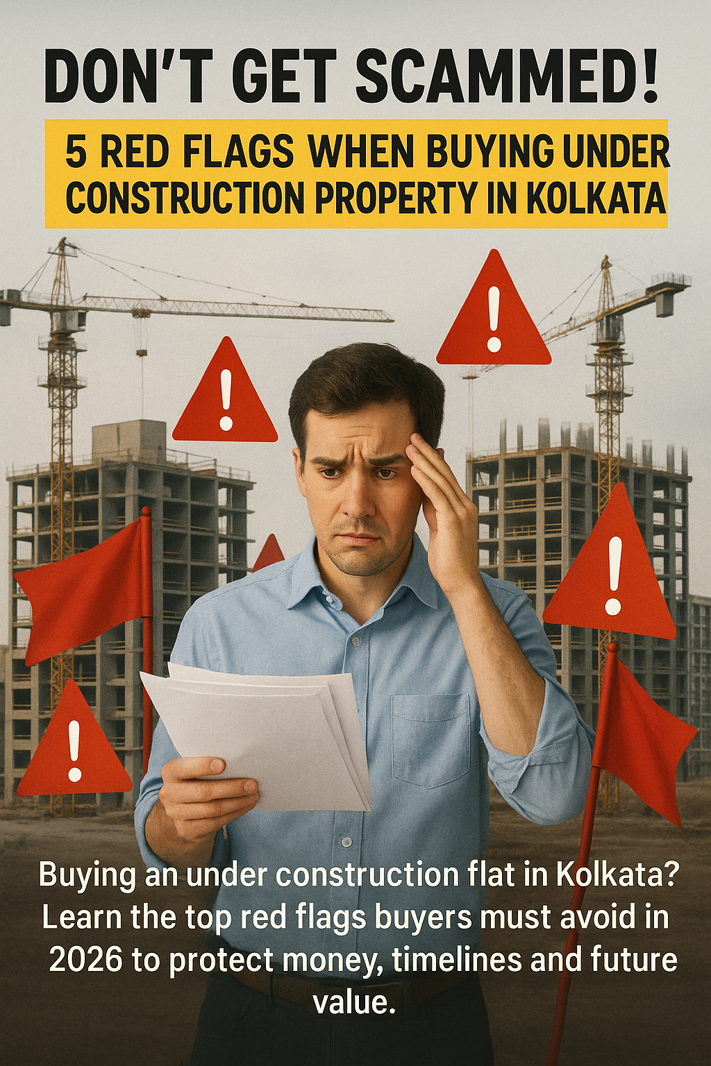 Don't Get Scammed! 5 Red Flags When Buying Under Construction Property in Kolkata
