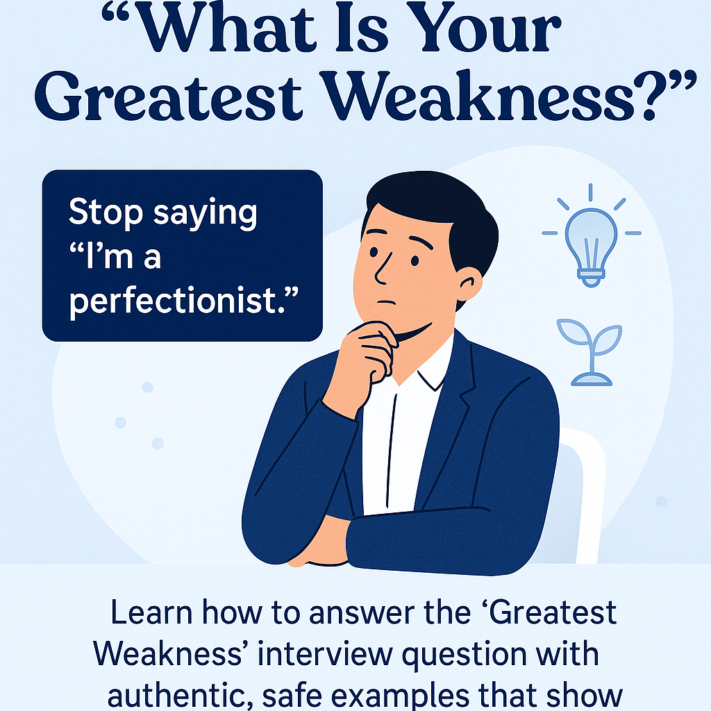 Best Answer to "What Is Your Greatest Weakness?"