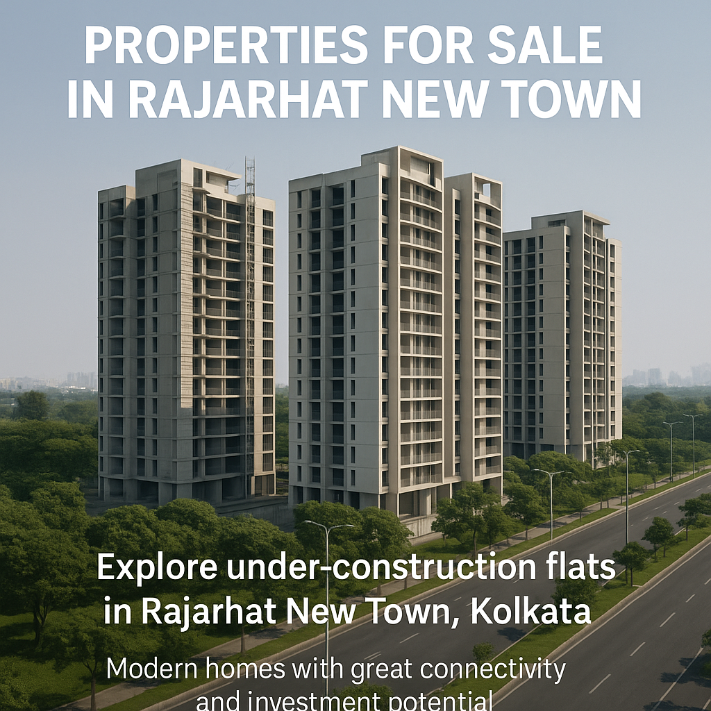 Properties for Sale in Rajarhat New Town – Under Construction Flats in Kolkata