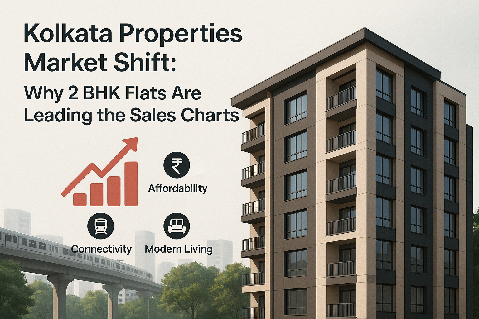 Kolkata Properties Market Shift: Why 2 BHK Flats Are Leading the Sales Charts