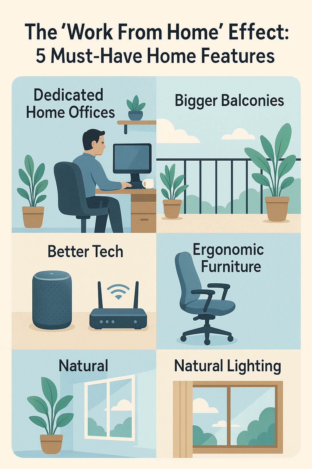 The "Work From Home" Effect: 5 Must-Have Home Features