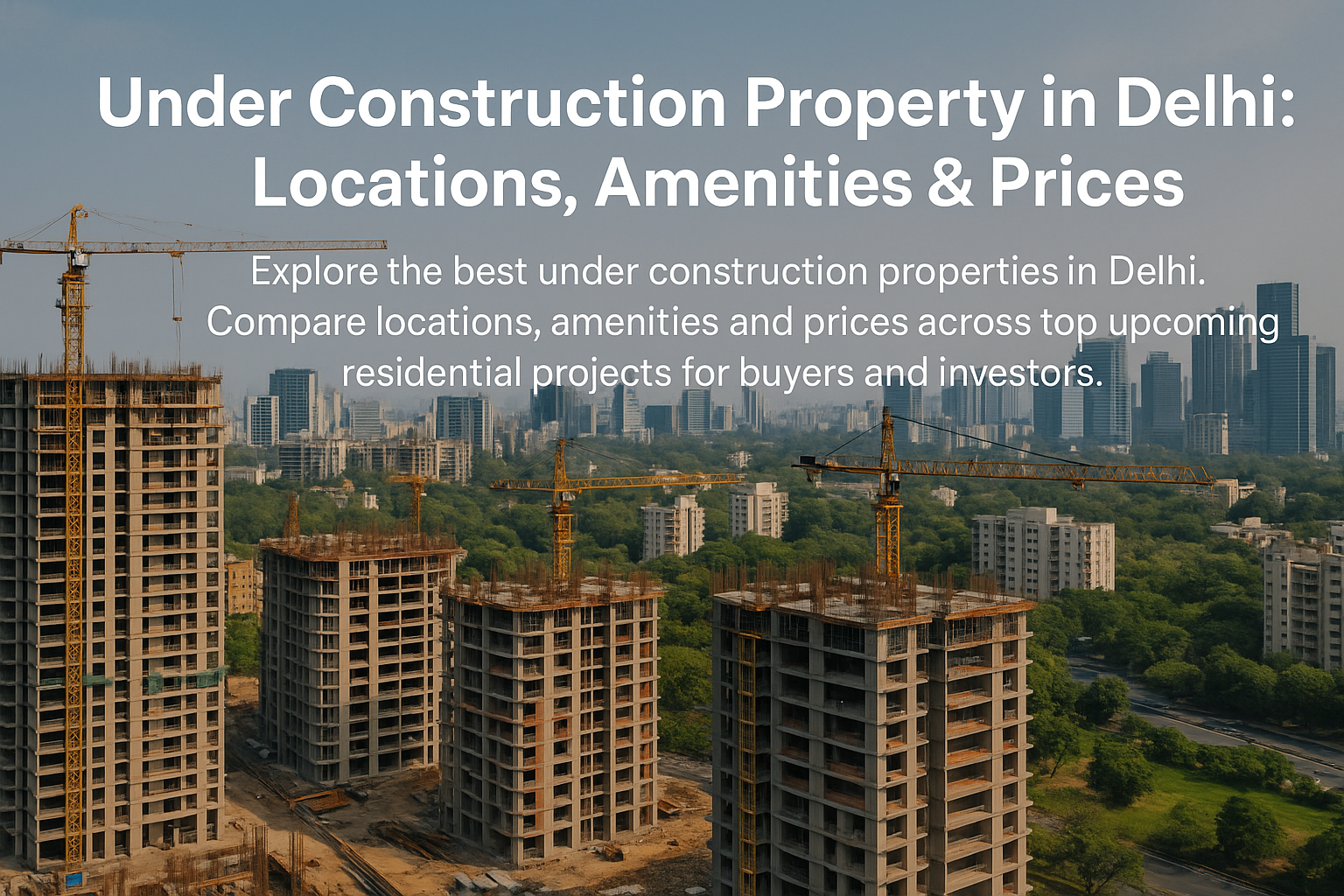 Under Construction Property in Delhi: Locations, Amenities & Prices