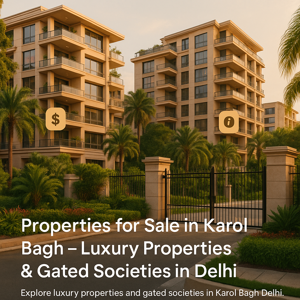 Properties for Sale in Karol Bagh – Luxury Properties & Gated Societies in Delhi