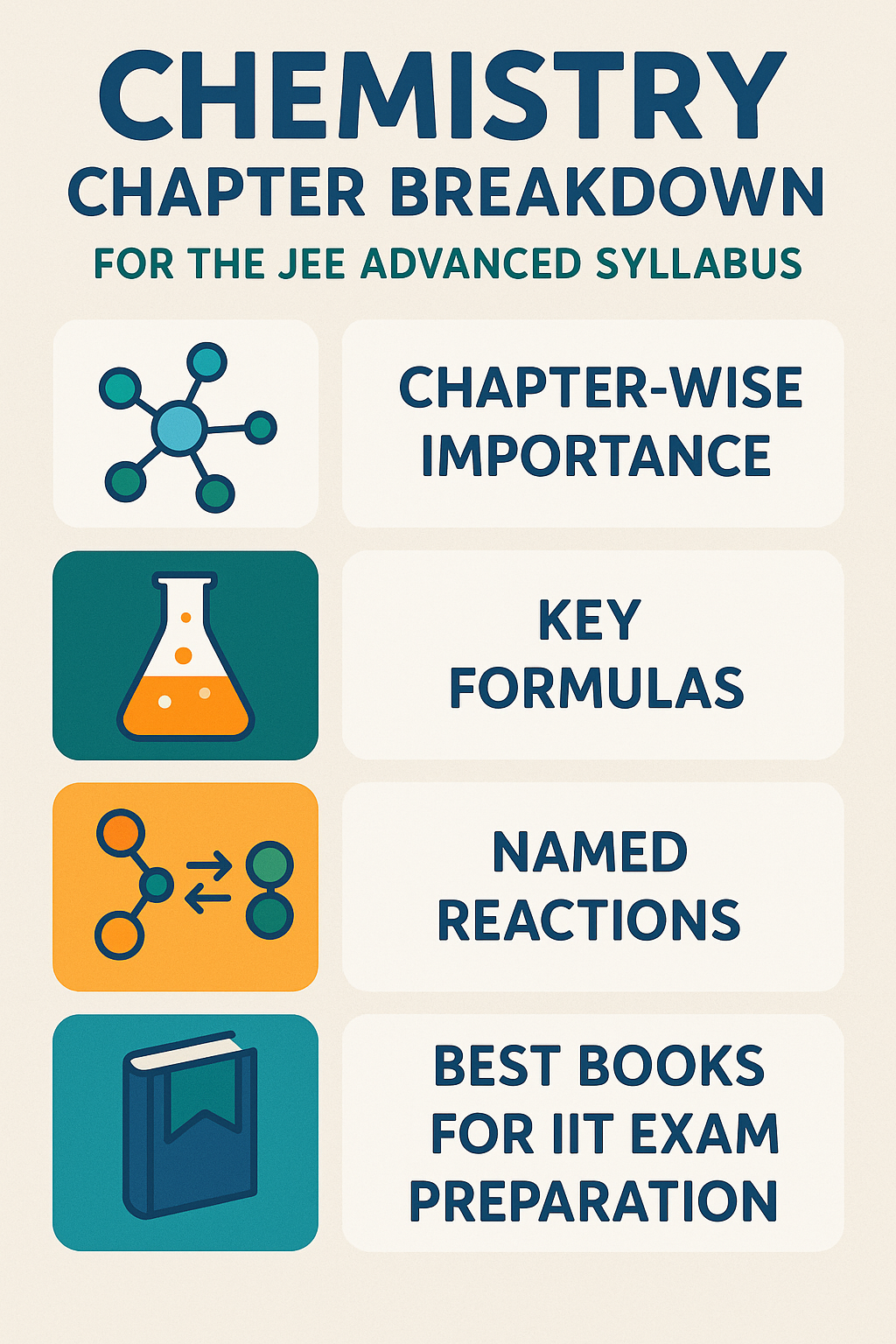 Chemistry Chapter Breakdown for the JEE Advanced Syllabus 