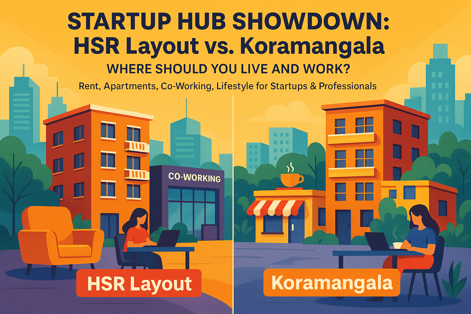 Startup Hub Showdown: HSR Layout vs. Koramangala — Where Should You Live and Work?