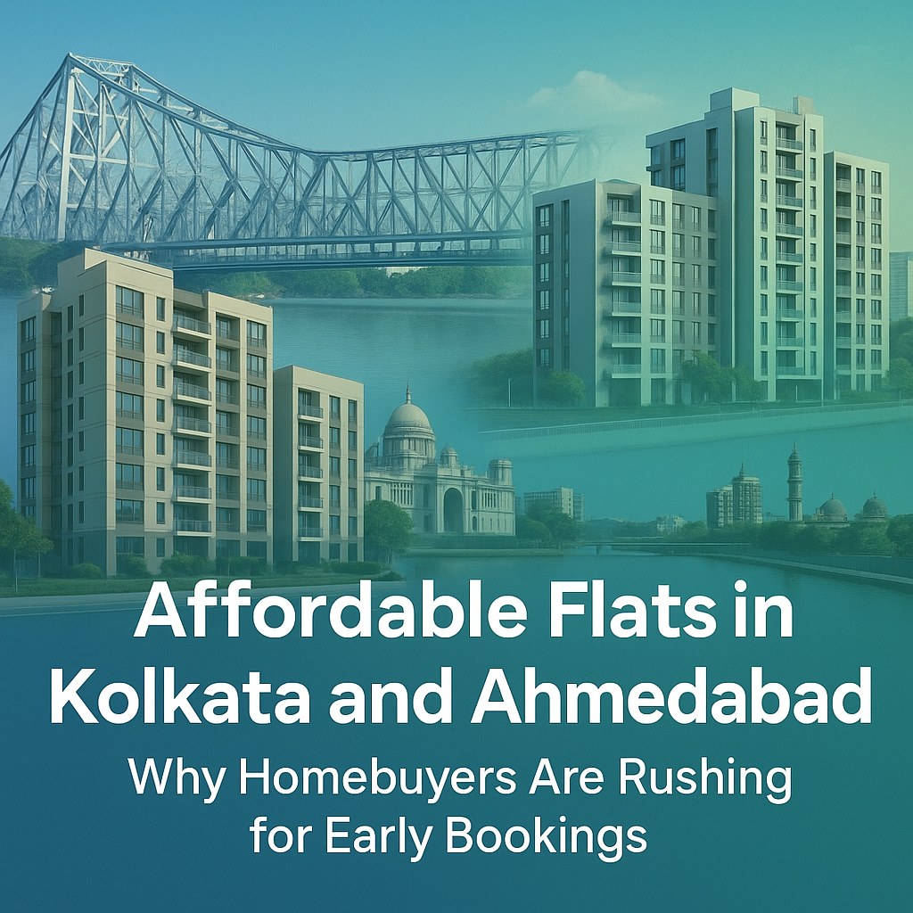 Affordable Flats in Kolkata and Ahmedabad: Why Homebuyers Are Rushing for Early Bookings