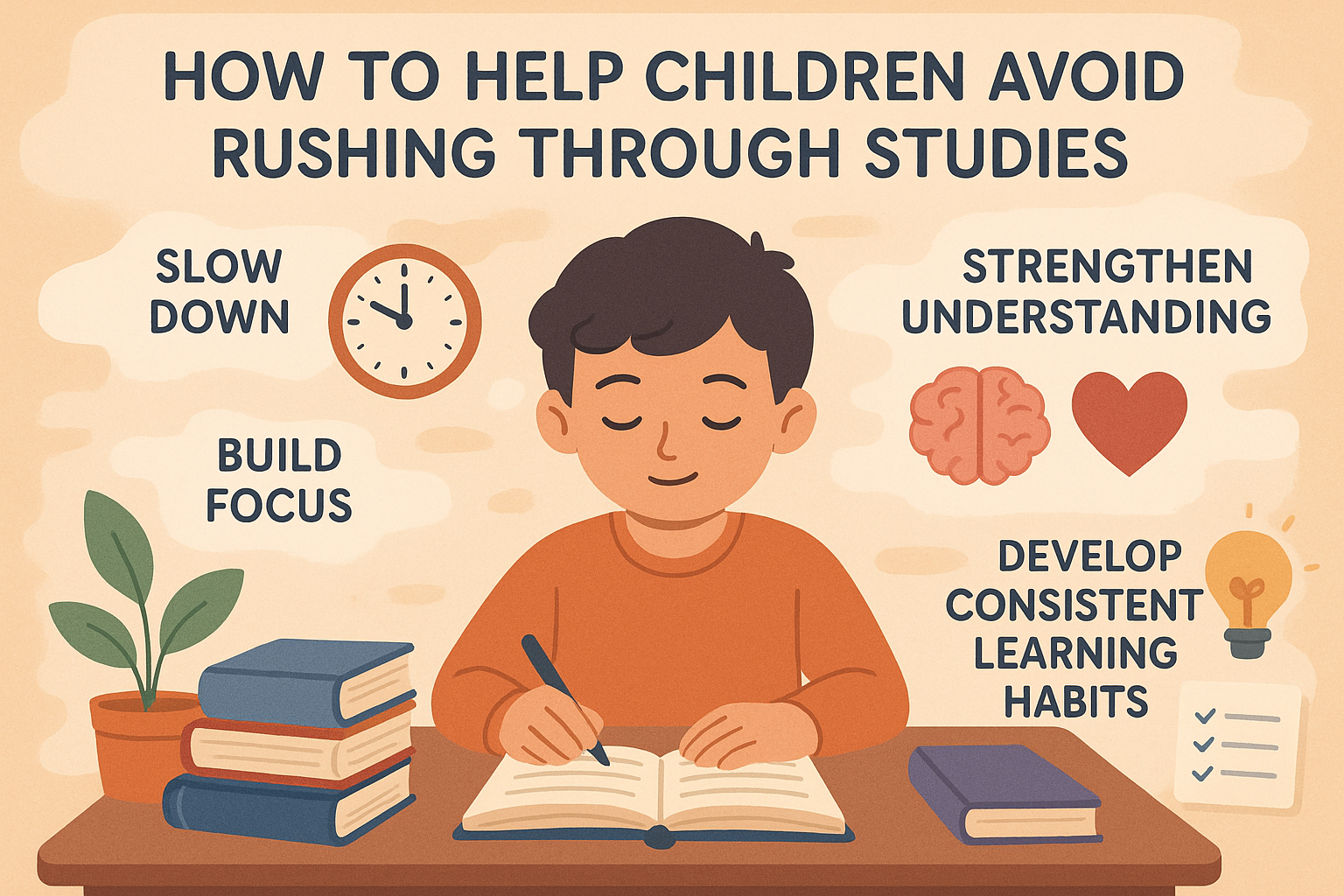 How to Help Children Avoid Rushing Through Studies