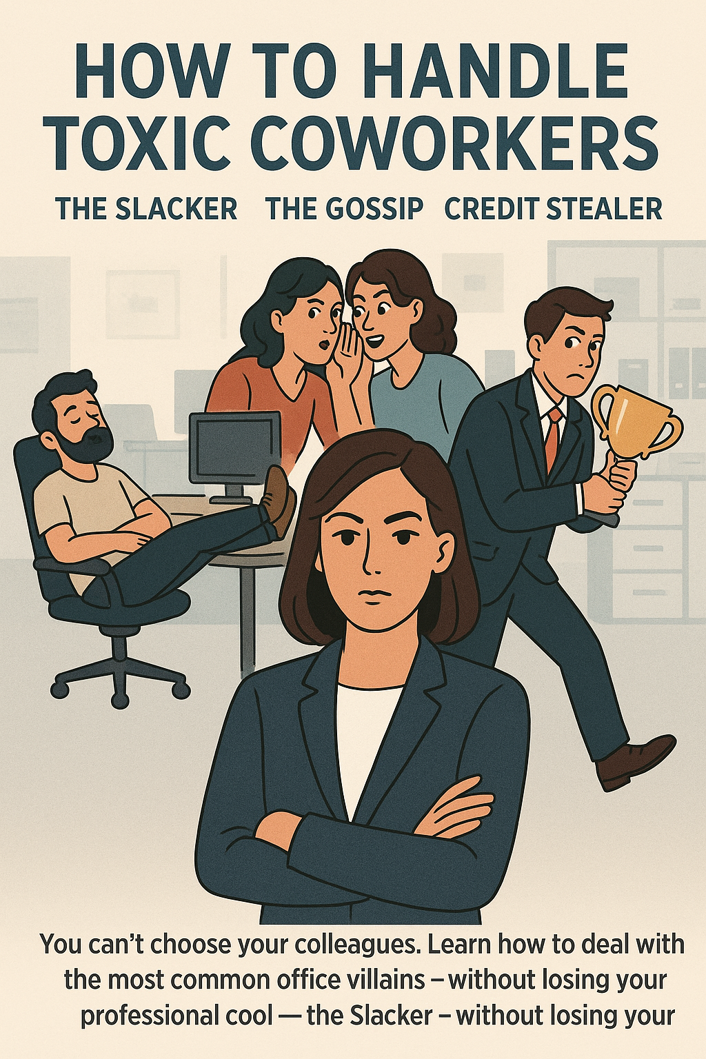 How to Handle Toxic Coworkers: The Slacker, The Gossip, and The Credit Stealer
