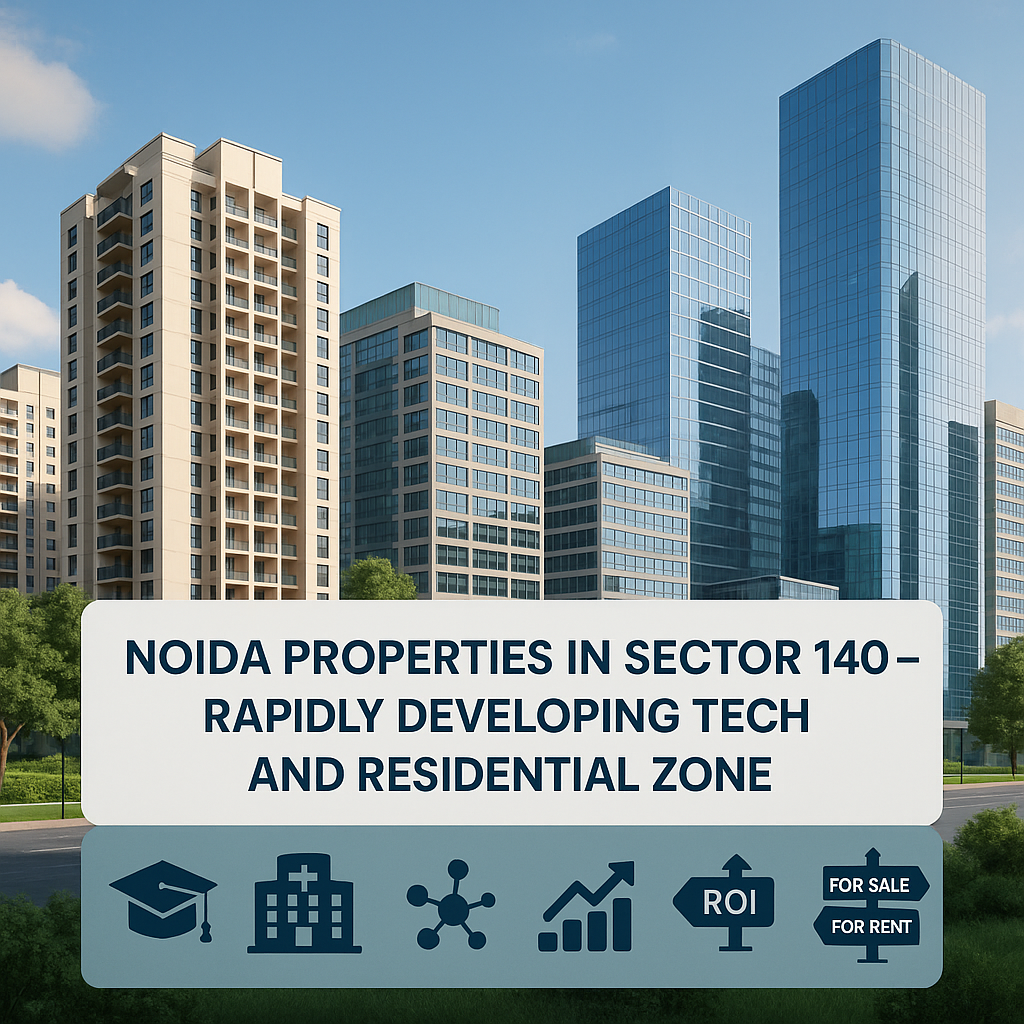 Noida Properties in Sector 140 – Rapidly Developing Tech and Residential Zone