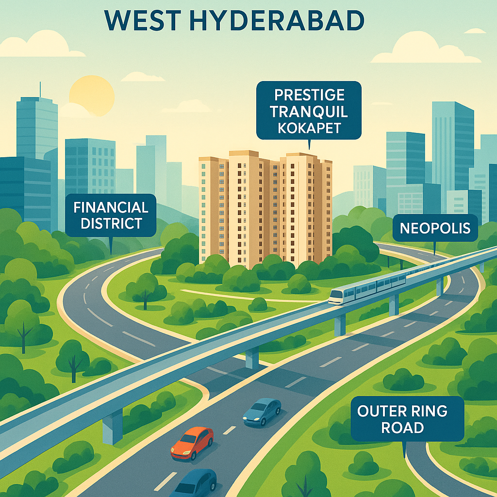 Is Your Commute Stressing You? Discover the Strategic Regional Access in Prestige Tranquil Kokapet