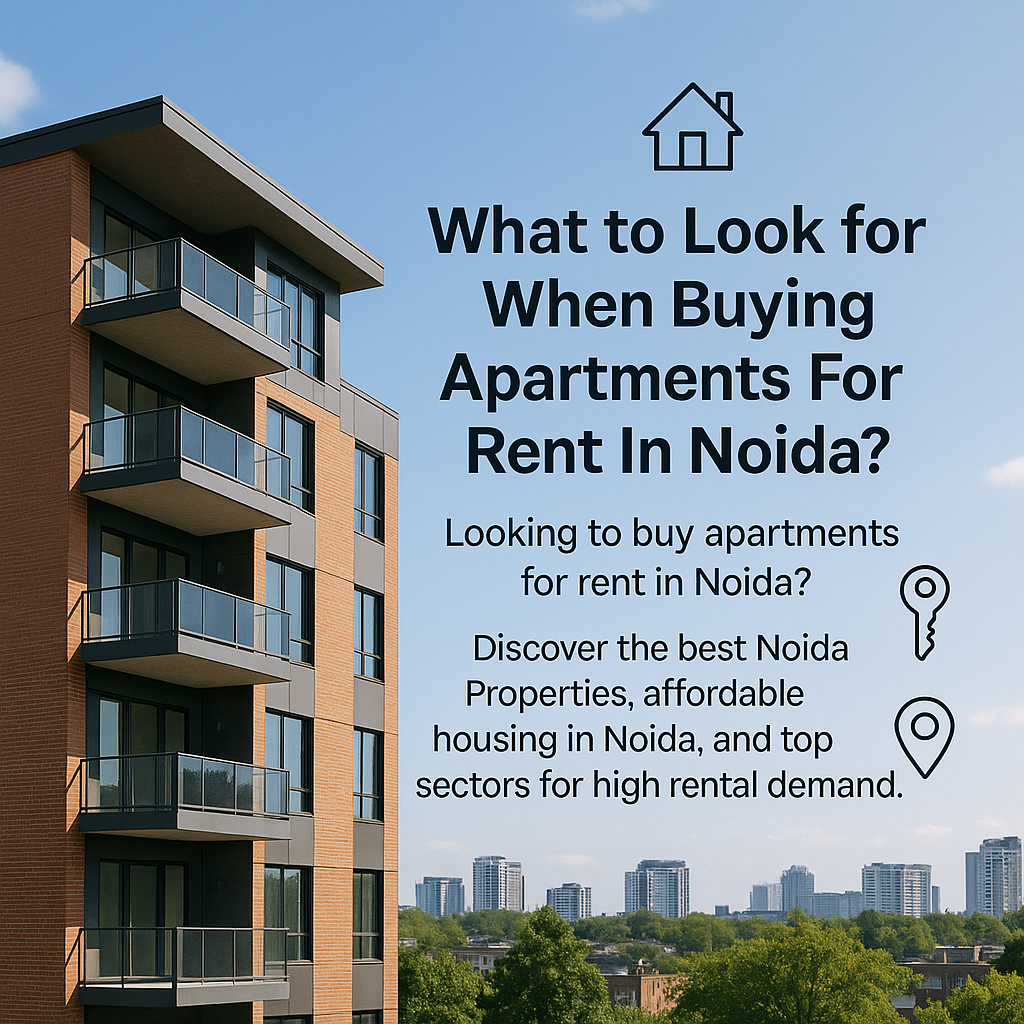 What to Look for When Buying Apartments For Rent In Noida?